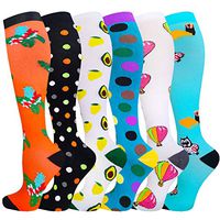 Compression Socks Women & Men 20-30 mmHg (3/6 Pairs), Best Athletic & Medical Running Flight Travel Pregnant