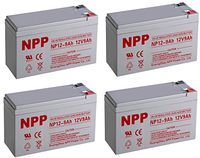 NPPower NP12-9Ah SLA Sealed Lead Acid 12V 9Ah Battery F1 Style Terminals / (4pcs)