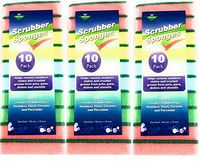 Eagle Home Products Scrubber Sponges - 30 Sponge Pack