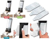 Cohesive Vet wrap Alternative BandaFlex Horse Bandages for Lower Leg Great for Fetlock, Pastern & Cannon Double Catch Velcro Fasteners Super Stretch Disposable Washable & Breathable Pack of 30 (VAR.)