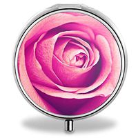 IMLONE Pill Organizer- Sliver Weekly Pill Boxes with 3 Components and Mirror for Travelling and Daily Needs,Compartments to Hold Vitamins, Cod Liver Oil, Supplements and Medication