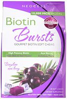 Neocell Neocell Laboratories Biotin Bursts Chewable Acai Berry, High Potency (Pack of 2)