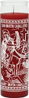 Indio Products St Martin Caballero Red Candle - Silkscreen 1 Color 7 Day