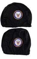 Toynk U.S. Navy Embroidered Headrest Covers, Set of 2