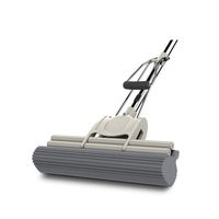 LCSHAN Large Cotton Mop Roller Type Water Absorbent Sponge Mop Household Squeeze Water Mop