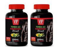 Muscle Building Testosterone - TRIBULUS TERRESTRIS Maximum Strength - 45% STEROIDAL SAPONINS - tribulus Extra Strength - 2 Bottles (200 Capsules)