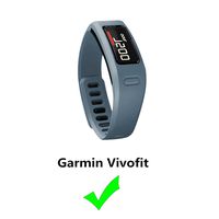 Replacement Fitness Wristband Band for Garmin Vivofit Replacement Strap Bands S L Small Lager Size,NOT for Garmin Vivofit 2/3/JR/HR(No Tracker) (Slate, L)