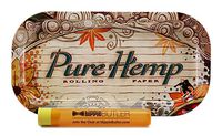 Pure Hemp Rolling Tray, with Hippie Butler KewlTube - 2 Item Bundle