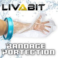 Livabit Cast Protection Vinyl Cover Waterproof Submersible Keeps Bandages Dry
