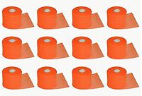FAZ Sports PW Athletic Tape Foam Underwrap Pre-Wrap. Perfect as Base Layer Under Athletic Taping of Ankles, Wrists, Hands and Knees. 2.75"x30Yards (Orange, 12 Pack)