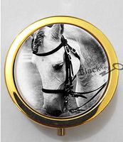 BlackKey Animal Horse 3-Compartment Decorative Pocket Gift Box Case Organizer for Pill, Color 2 -1833