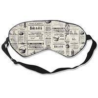 COLOMAKE Newspaper Sleep Eye Mask for Men Women Sleeping Mask & Blindfold Block Out Light Soft Comfort Eye Shade Cover for Yoga Meditation