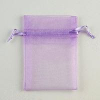 Sheer Organza Pouch Bag, 144-pack (3" x 4", Lavender)