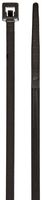 Miniature UV and Weather Resistant Cable Tie, 18lbs Tensile Strength, 7/8" Bundle Diameter, 0.100" Width, 4" Length, Black (Pack of 1000)