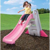Step2 Big Folding Slide, Pink, Plastic Slide and High-Side Rails