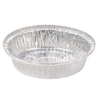 Pactiv Thrift Pack Aluminum Round Disposable Container Pan Silver, 9" Diameter | 200/Case