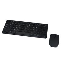 Inkach Slim Black 2.4GHz Cordless Wireless Keyboard and Mouse Mice Set For PC Desktop Laptop