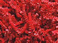 Red Crinkle Cut Paper Shred 10 lb Box ~ Spring-fillÂ Shred - WRAPS-ZF10RE