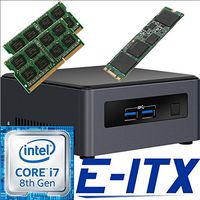 Intel NUC7I7DNHE 8th Gen Core i7 System, 16GB Dual Channel DDR4, 960GB M.2 SSD, NO OS, Pre-Assembled and Tested by E-ITX