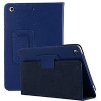 TechCode Folio Cover for iPad Mini, Premium Folio Case Book Design Cover Multi-Angle Viewing Lightweight Ultra Slim Stand Smart Protective Case for 7.9 inch iPad Mini1/Mini2/Mini3,Dark Blue