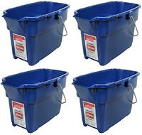 Rubbermaid 1793555 14 Quart, Royal Blue, Roughneck Bucket - Quantity 4