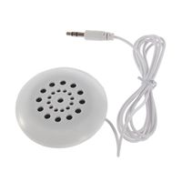 Lung Yeuk Mini White 3.5mm Pillow Speaker for Mp3 Mp4 Music Player Mobile Phone
