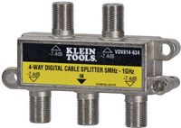 Klein Tools VDV814-634 Coax Splitter - CATV, 4-Way, 5MHz - 1GHz