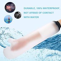 WLDQ Waterproof Arm Cast, Breathable and Waterproof Long Arm Cast Protector, Reusable Shower Bandage Cover, Good for Children's Arm Wound Recovery (Size : 2PCS)