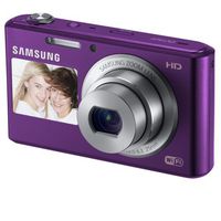 Portable, Samsung DV150F 16.2MP Smart WiFi Digital Camera with 5x Optical Zoom and 2.7 front and 1.5 rear Dual LCD Screens (Purple) Color: Plum Consumer Electronic Gadget Shop