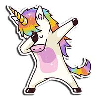 Rainbow Unicorn Dab Sticker by Universal Tagline