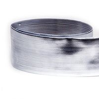 USA Made 1-1/2" Silver Lamé Metallic Grosgrain Ribbon - 20 Yards (Multiple Widths & Yardages Available)