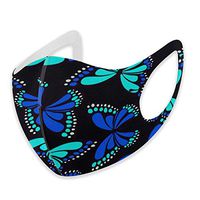 Mouth Masks for Dust Protection Anti Face Mask Washable Earloop Mask Blue Butterfly