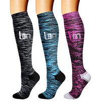 CHARMKING Compression Socks (3 Pairs) 15-20 mmHg is Best Athletic & Medical for Men & Women, Running, Flight, Travel, Nurses, Edema - Boost Performance, Blood Circulation & Recovery (S/M, Assorted 26)