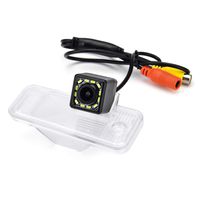 aSATAH 12 LED Car Rear View Camera for Hyundai Santa Fe/Hyundai ix45/Hyundai Maxcruz/KIA Carens RP MK3/KIA Rondo RP & Waterproof and Shockproof Reversing Backup Camera (12 LED)