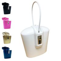 SAFEGO WHTE141 Portable Indoor/Outdoor Lock Box Safe with Key and Combination Access (White)