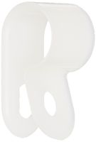 Standard Duty Nylon Cable Clamp, 0.375" Diameter, 0.375" Width, Natural