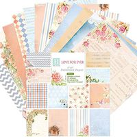 Best Quality 24pcs DIY Album Scrapbook Notebook Greeting Card Background Paper 6 Inch, Stamps for Crafts - Handmade Paper, Vintage Paper Pack, Paper Sheet, Metal Dies, Craft Lot, Wooden Stamps