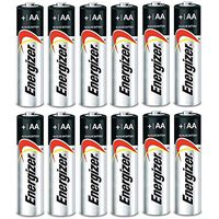 Energizer Max AA Alkaline Batteries 12 Pack (One Dozen), Multi-Purpose and Emergency Double A Battery, Long Lasting, Leak Proof, High Performance