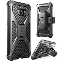 i-Blason Prime Series Case for Galaxy S7, [Kickstand] [Heavy Duty] [Dual Layer] Holster Cover with [Locking Belt Swivel Clip] for Samsung Galaxy S7 2016 Release (Black)