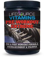 LifeSource Vitamins Pre-Workout Extreme - Instant Energy - Nitric Oxide - Powerful Pumps - Laser Focus - Free Priority Shipping