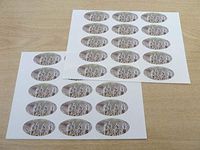 Minilabel Pack Of 30 Meerkat, 51X25mm Oval Seal Labels, Stickers For Craft, Decoration, Gift Wrapping, Presents, Envelopes, Bags Or Cards