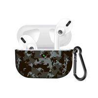 Graysky Colourful Personalized Printing Silicone Protective Cover Compatible with AirPods Pro 3rd Gen Charging Case 2019, Visible Front LED, Shock & Scratch Resistant Case Cover with Travel Carabiner