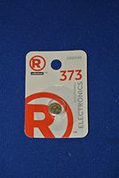 RADIOSHACK 373 1.55V/29MAH Silver-Oxide Battery