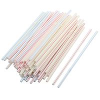 uxcell® Plastic Birthday Party Wedding Camping Disposable Bendy Drinking Straw 100pcs