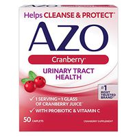 Azo Cranberry Urinary Tract Health Dietary Supplement Caplets - 50 Ct., Pack of 6