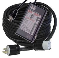 Powertronics Connections 50ft 30 amp Gen cord with P100 50-Feet 30-Amp Generator Power Cord and Probe Plus 100 Power Line Monitor