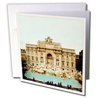 3dRose Trevi Fountain Italy - Greeting Cards, 6 x 6 inches, set of 12 (gc_1137_2)