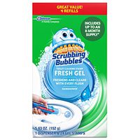 PACK OF 3 - Scrubbing Bubbles Fresh Clean Toilet Cleaning Gel Discs, 24 count, 5.36 oz