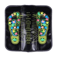 Cabilock 1pc 35x35CM Foot Massage Mat Walk Stone Acupoint Acupressure Walk Massager Foot Relax Mat for Muscle Stress Tiredness Pressure Pain Relieve