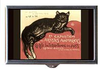 French Chat Noir Black Cat Decorative Pill Box
